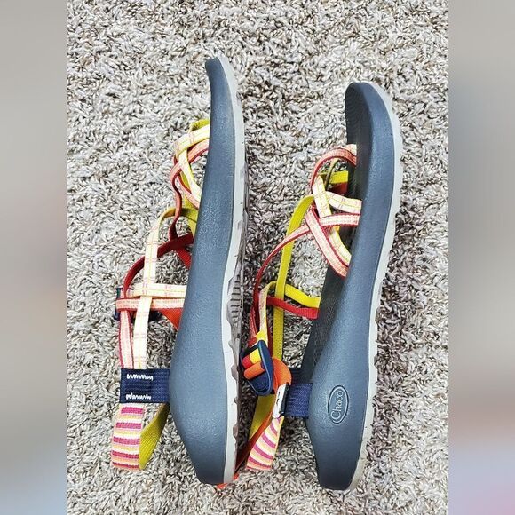 Chaco Orange & Yellow Sandals - Picture 3 of 6